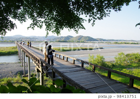 静岡 島田 蓬莱橋 静岡 島田 蓬莱橋 98413751