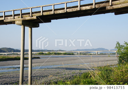 静岡 島田 蓬莱橋 静岡 島田 蓬莱橋 98413755