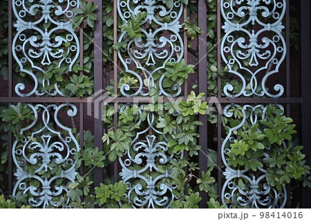 緑色の飾り模様 緑色の飾り模様 98414016