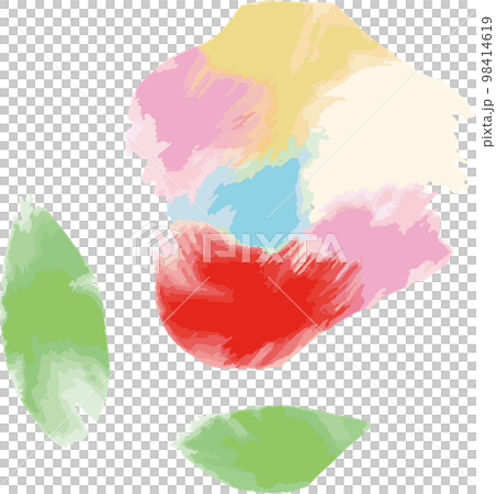 花　テクスチャ　テクスチャーアート　油絵　絵画　アート　芸術　イラスト素材 98414619
