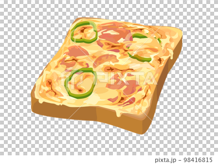 披薩吐司的插圖 98416815