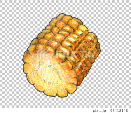 烤玉米手繪插畫 烤玉米手繪插畫 98418148