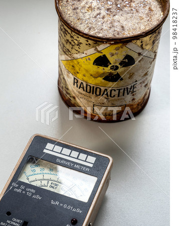 Radiation measurement with radiation survey meter 98418237