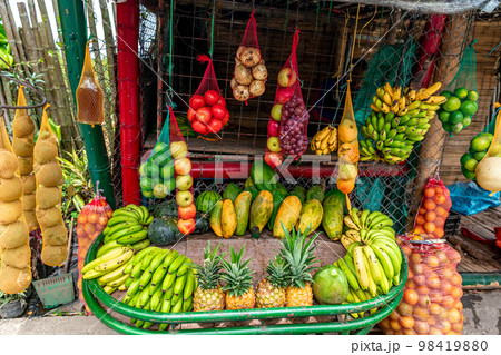 fruit stand at street markets 98419880