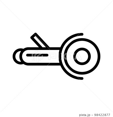 Electric saw icon line isolated on white background. Black flat thin icon on modern outline style. Linear symbol and editable stroke. Simple and pixel perfect stroke vector illustration Electric saw icon line isolated on white background. Black flat thin icon on modern outline style. Linear symbol and editable stroke. Simple and pixel perfect stroke vector illustration 98422877
