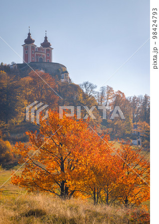Calvary Banska Stiavnica in an autumn season, Slovakia. Calvary Banska Stiavnica in an autumn season, Slovakia. 98424793