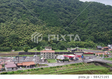 山口線 津和野駅俯瞰 DLやまぐち号 DD51 98425165