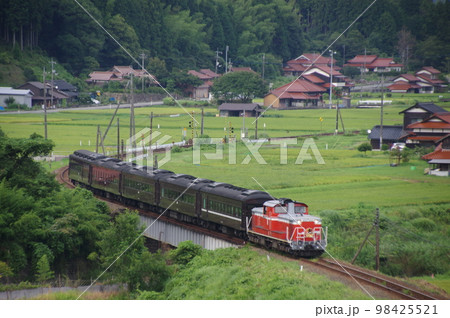 山口線 渡川付近 DLやまぐち号 DD51 98425521
