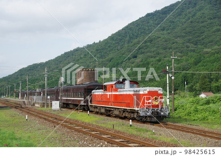 山口線 篠目駅 DLやまぐち号 DD51 山口線 篠目駅 DLやまぐち号 DD51 98425615