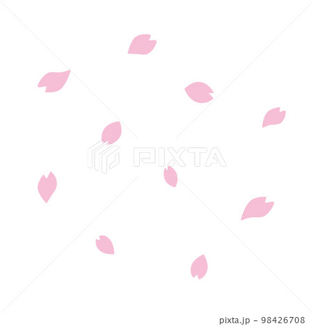 桜の花びら。桜吹雪。 98426708