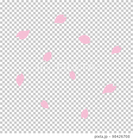 桜の花びら。桜吹雪。 98426708