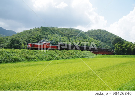 山口線 長門峡付近 DLやまぐち号 DD51 山口線 長門峡付近 DLやまぐち号 DD51 98426846