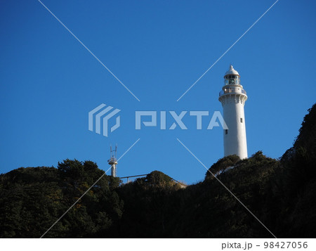 晴天の塩屋埼灯台 晴天の塩屋埼灯台 98427056