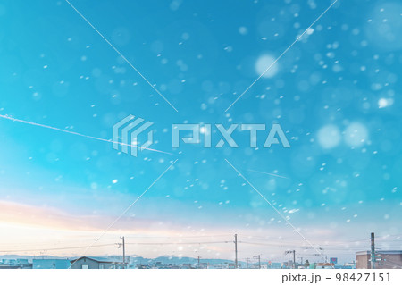 雪の素材 98427151