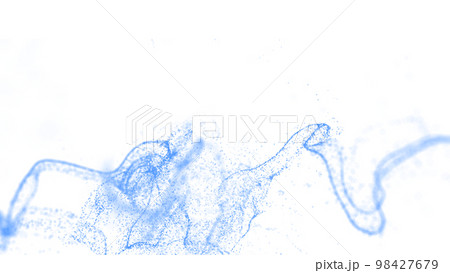 CGパーティクル　青色のパーティクル 98427679