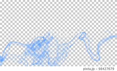 CGパーティクル　青色のパーティクル 98427679