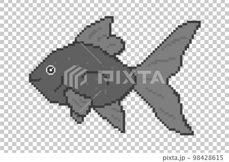 金魚_點畫(黑色) 金魚_點畫(黑色) 98428615