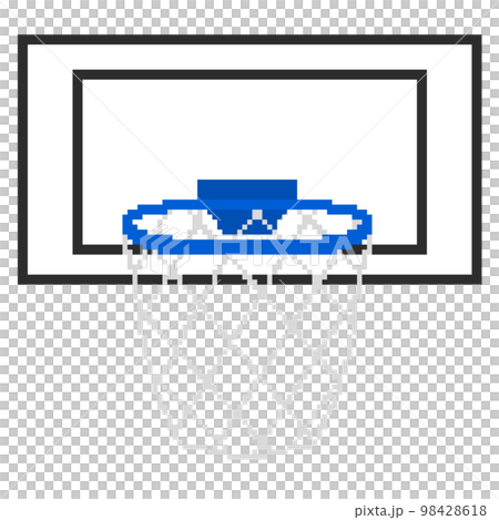 バスケットゴールリング_ドット絵(青) バスケットゴールリング_ドット絵(青) 98428618
