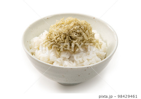 とろろ昆布乗せ御飯 98429461