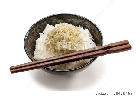 とろろ昆布乗せ御飯 とろろ昆布乗せ御飯 98429465