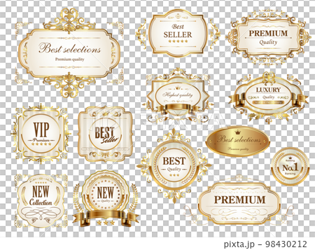 Luxury vintage style icon set 98430212