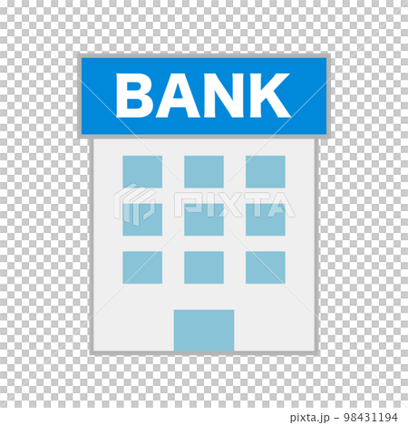 Bank icon in flat design. financial institution. vector. 98431194