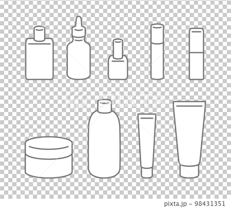 化粧品パッケージのイラスト素材 98431351