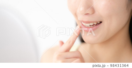 綺麗な歯並びの女性 顔なし 綺麗な歯並びの女性 顔なし 98431364