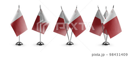 Small national flags of the Malta on a white background Small national flags of the Malta on a white background 98431409