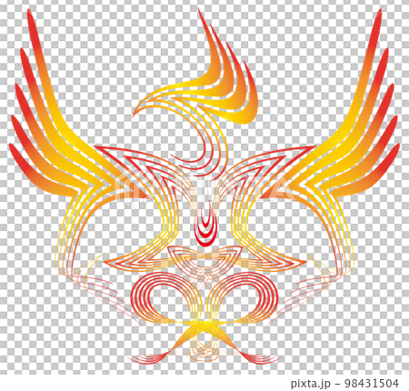 不死鳥　フェニックス　朱雀　鳳凰　イメージ　図案 98431504