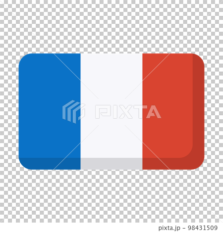 現代法國國旗圖標。向量。 98431509