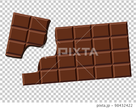 Broken plate chocolate 98432422