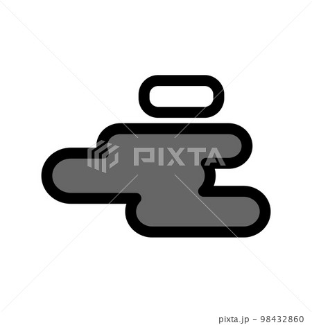 Illustration Vector Graphic of Cloudy Icon Illustration Vector Graphic of Cloudy Icon 98432860