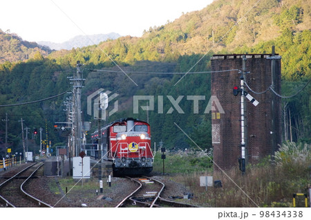 山口線 篠目駅 DLやまぐち号 DD51 山口線 篠目駅 DLやまぐち号 DD51 98434338