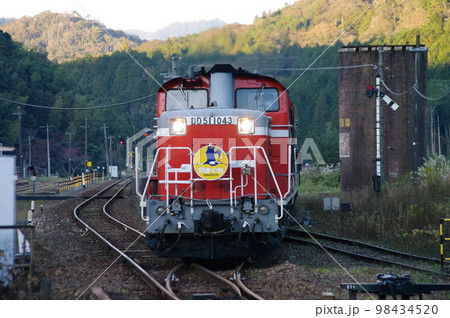 山口線 篠目駅 DLやまぐち号 DD51 山口線 篠目駅 DLやまぐち号 DD51 98434520