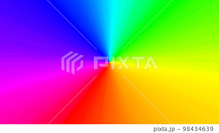 虹色グラデーション素材 色相環 派手 16:9 虹色グラデーション素材 色相環 派手 16:9 98434639
