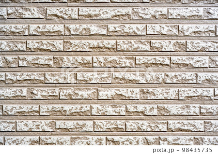 テクスチャ　石柄デザインのタイル張り外壁　横浜 98435735