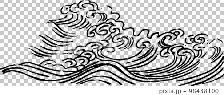 波のイラスト素材 [98438100] - PIXTA