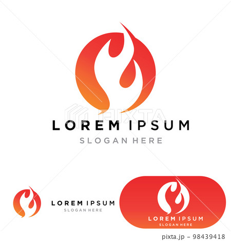 Fire Logo Template Flame Symbol Icon Vector Fire Logo Template Flame Symbol Icon Vector 98439418