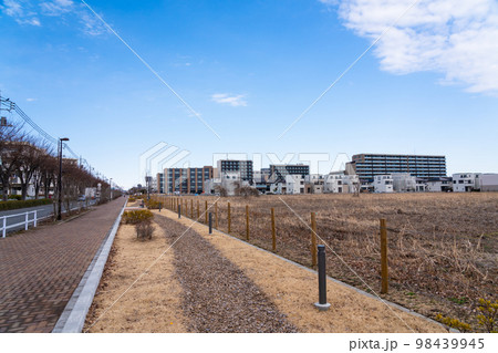 飛行場跡地再開発の造成地 98439945