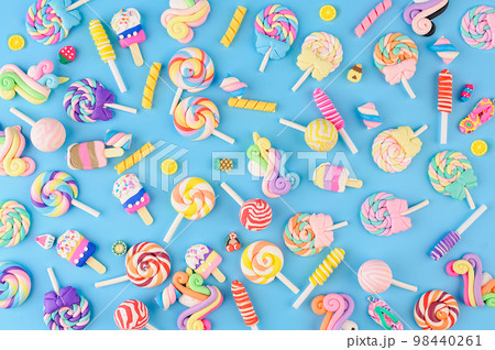 Background solid of decorative sweets,...の写真素材 [98440261] - PIXTA