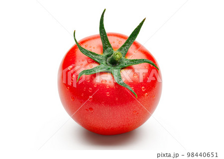 白バックにトマト 98440651