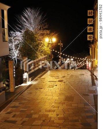 伊香保温泉 石段街の夜景 伊香保温泉 石段街の夜景 98441762