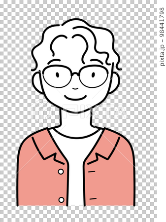 A young man with a smile, upper body 98441798