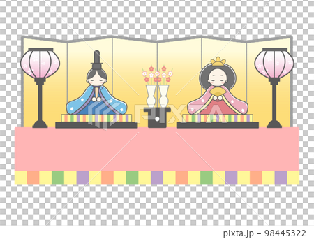 Hinamatsuri hand drawn style Hinamatsuri hand drawn style 98445322
