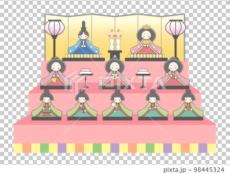 女兒節手繪風格 98445324