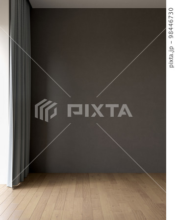 Empty interior room with podium 3d illustration 98446730