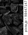 Black coal texture background. 98447147
