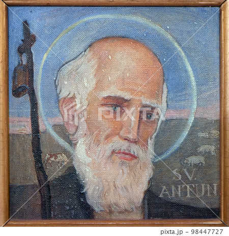 Saint Anthony the Great, Parish church of the Holy Trinity in Krasic, Croatia 98447727