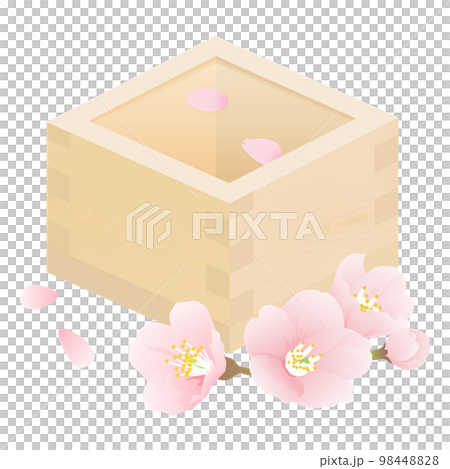 枡　日本酒　お花見 98448828